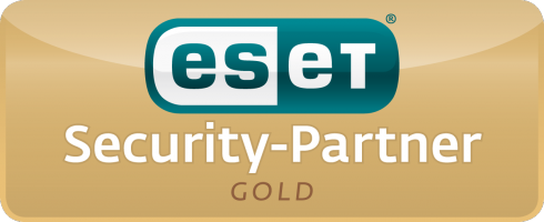 Eset Security Gold Partner für mehr Sicherheit Logo