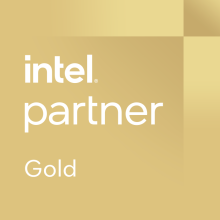 Logo Intel: Technology Provider Gold Partner für Hardware