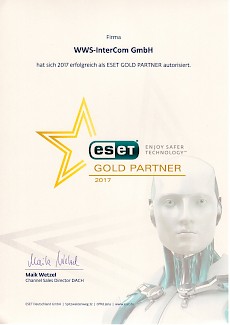 WWS-InterCom Eset Gold Partner 2017