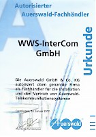 Zertifikat: Authorisierter Auerswald Fachhandelspartner